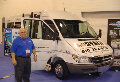 Jack Gaskill of Midway Speciality Vehicles, with Dodge Sprinter upfitted bus configuration